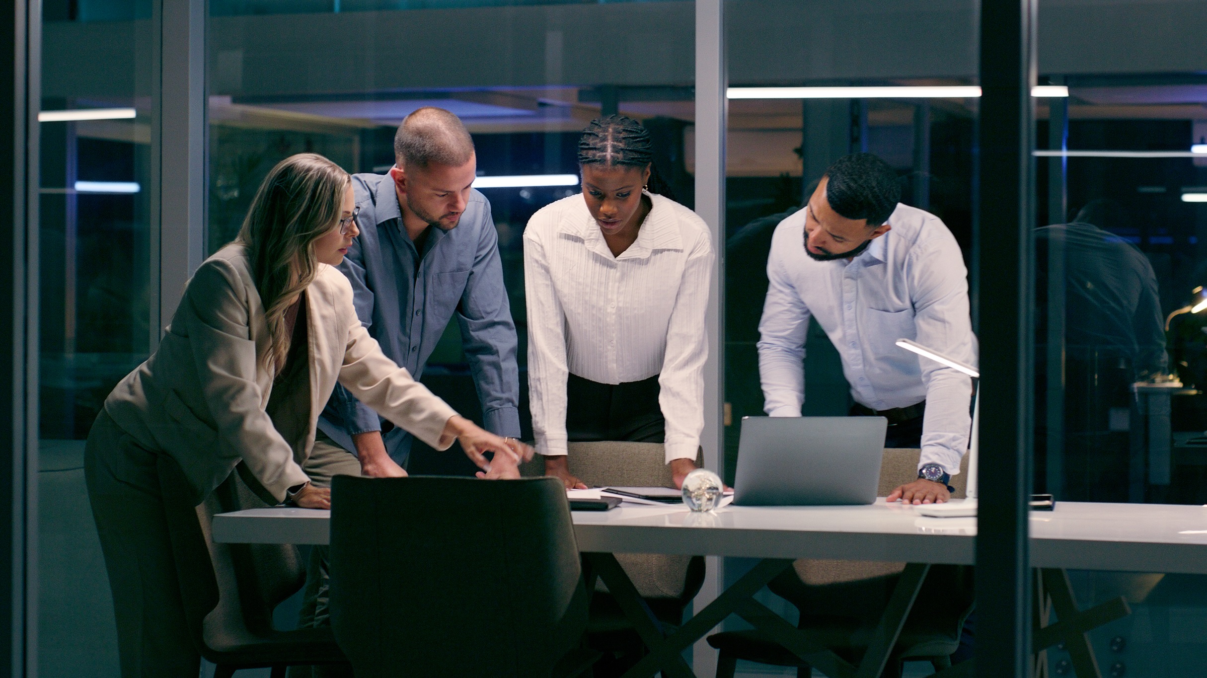 Business colleagues meeting in the office
