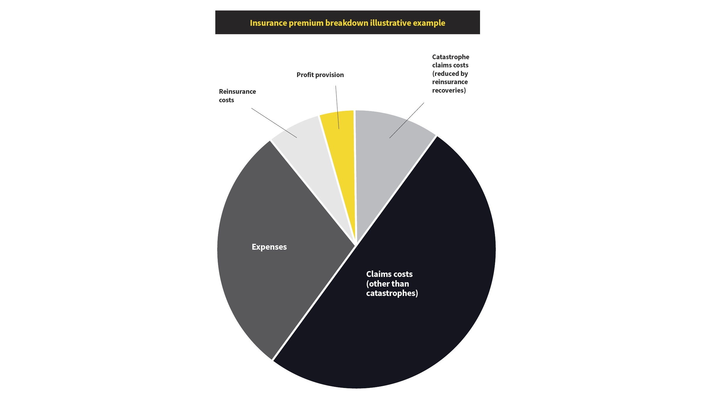 cat pricing pie chart